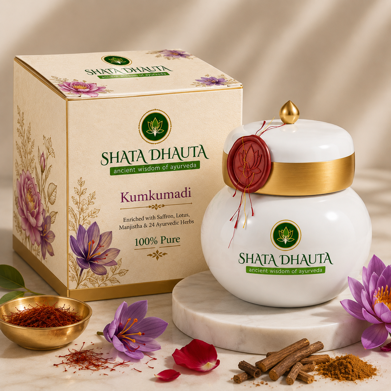 Shata Dhauta Kumkumadi