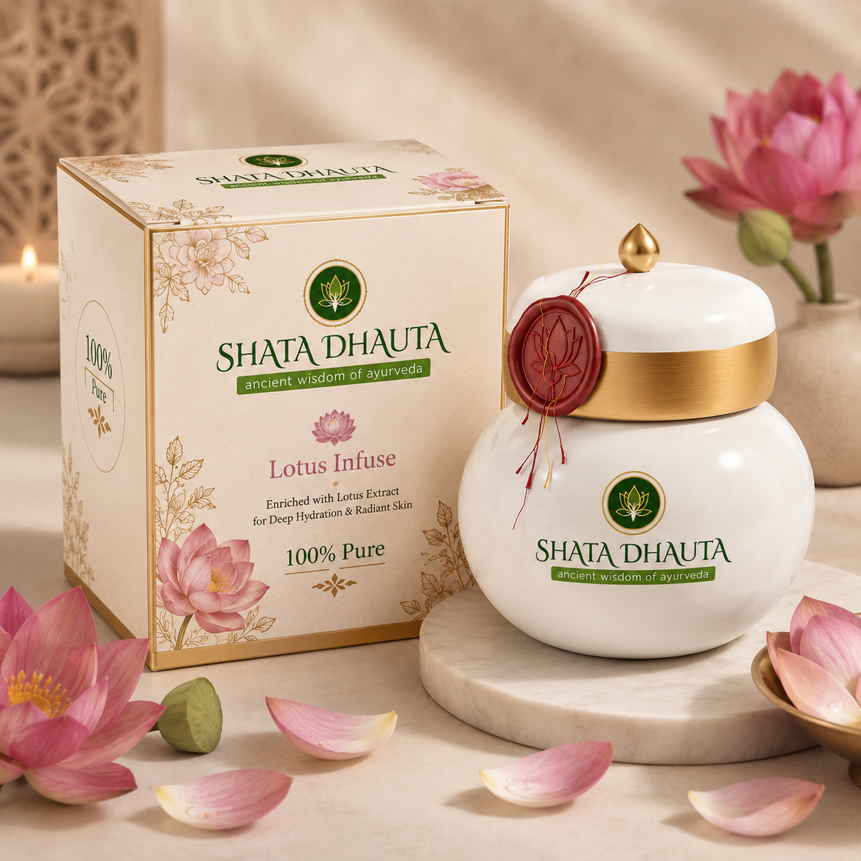 Shata Dhauta Lotus