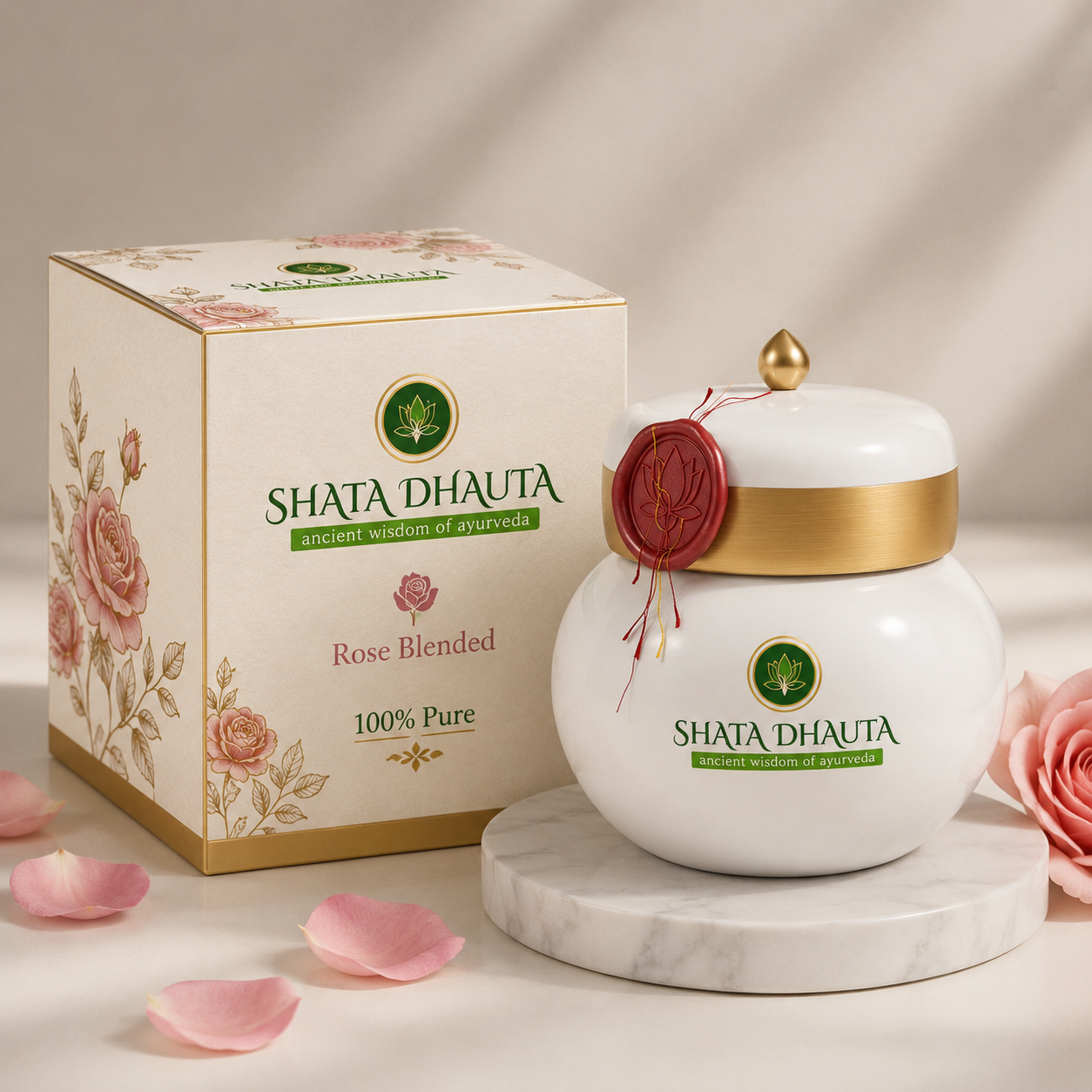 Shata Dhauta Rose Blended